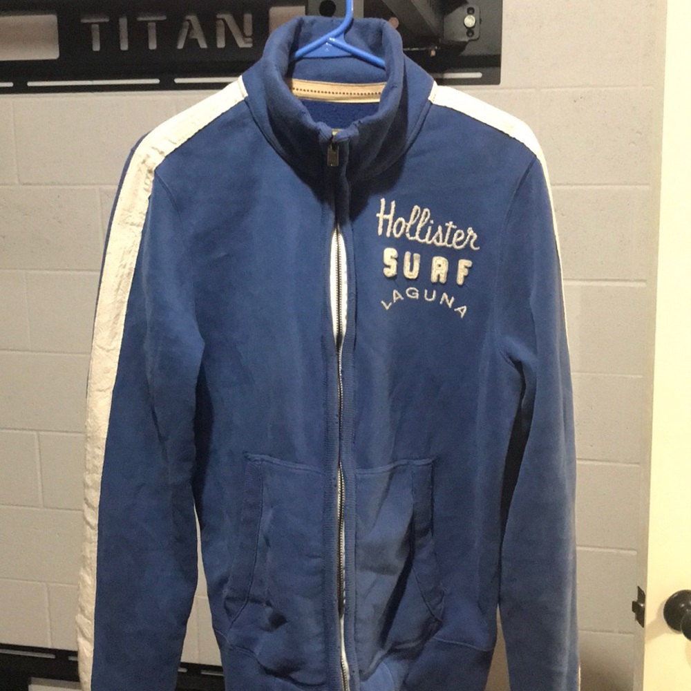 HOLLISTER ZIP UP TRACK JACKET MEDIUM